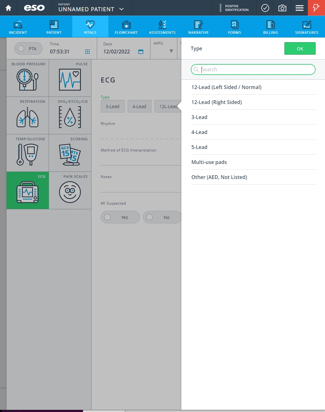 Add, edit, or delete vitals information