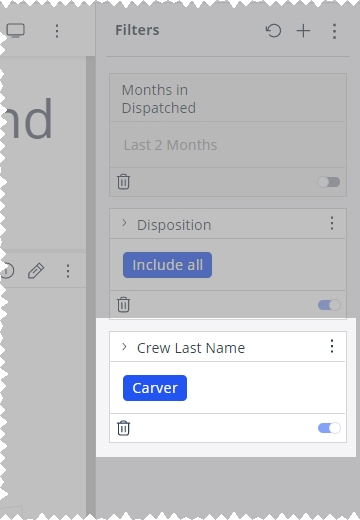 Work with dashboard filters