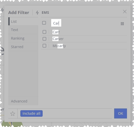 Work with dashboard filters