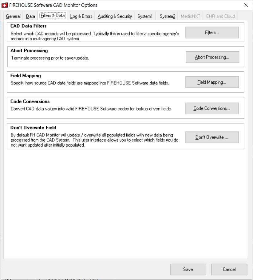 Specify which fields to not overwrite